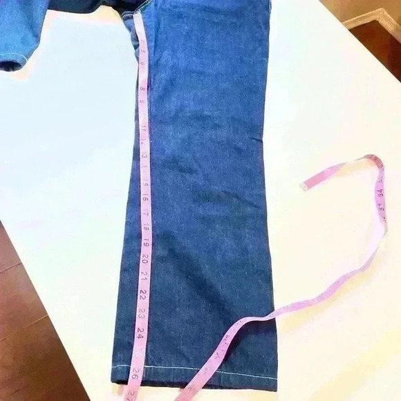 VTG 70s Bill Blass Womens Denim Carpenter Blue Jeans Boot Cut Size 27” Waist - Picture 8 of 9